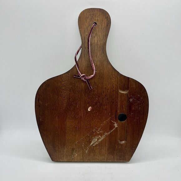 MCM Cutting Cheese Board Tray Wood Tile Barware Vintage - Picture 5 of 7